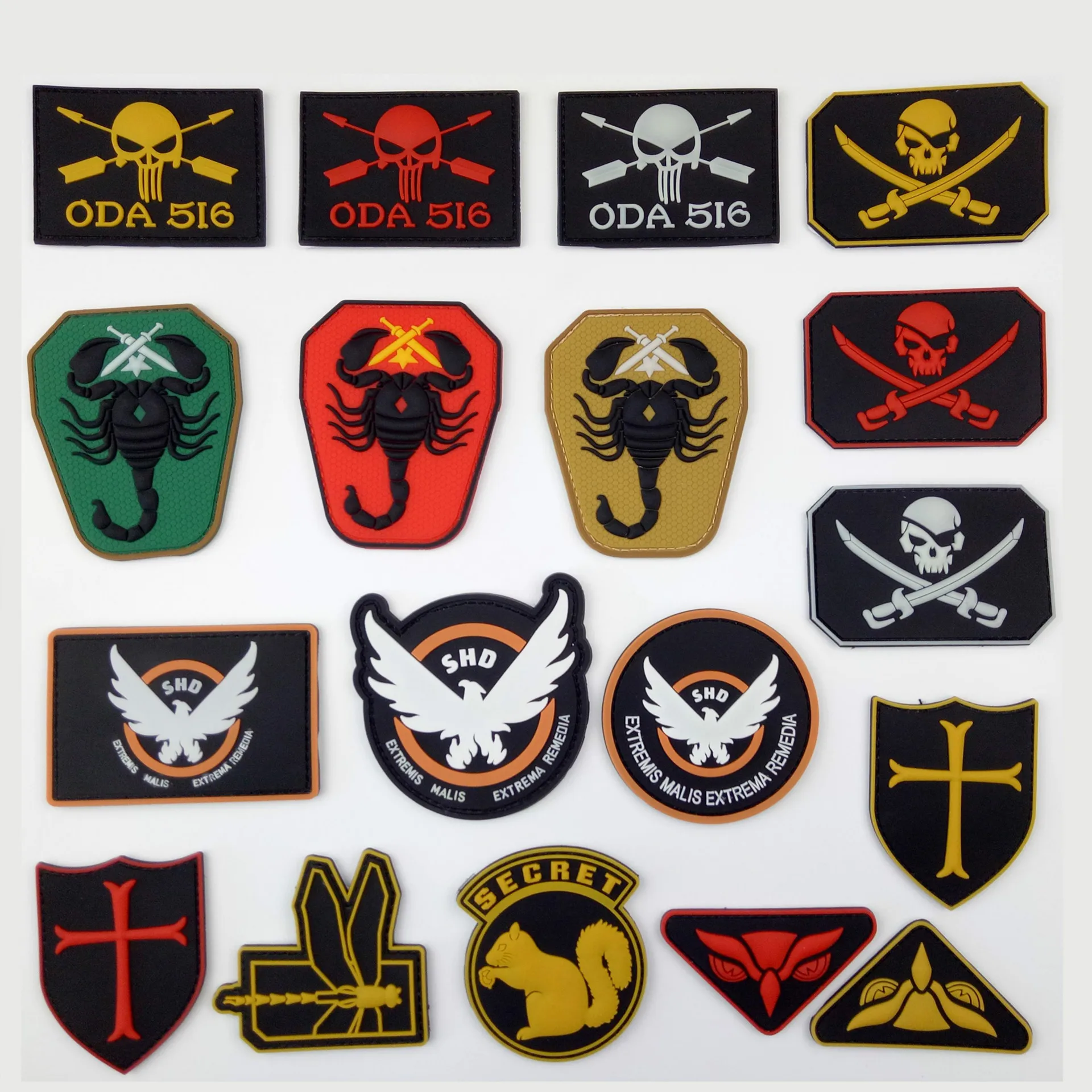 Parche escorpión táctico PVC – Gancho trasero para chaleco o chaqueta - imagen 5