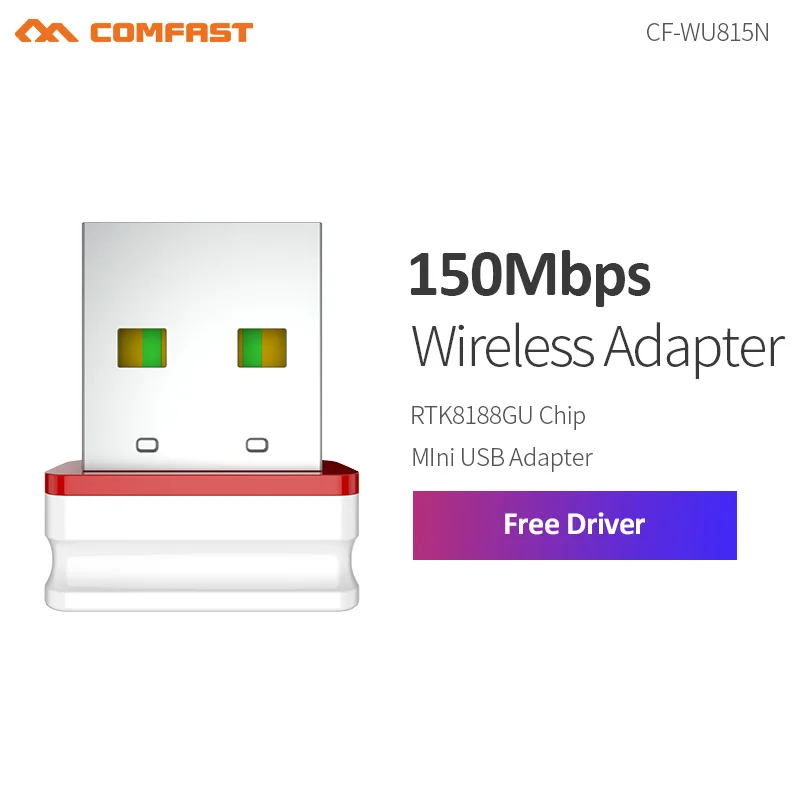 Free Driver Comfast 150Mbps Mini Network Card Wireless USB WiFi LAN Adapter 802.11n/g/b WI FI Adapters Antenna For PC Computer