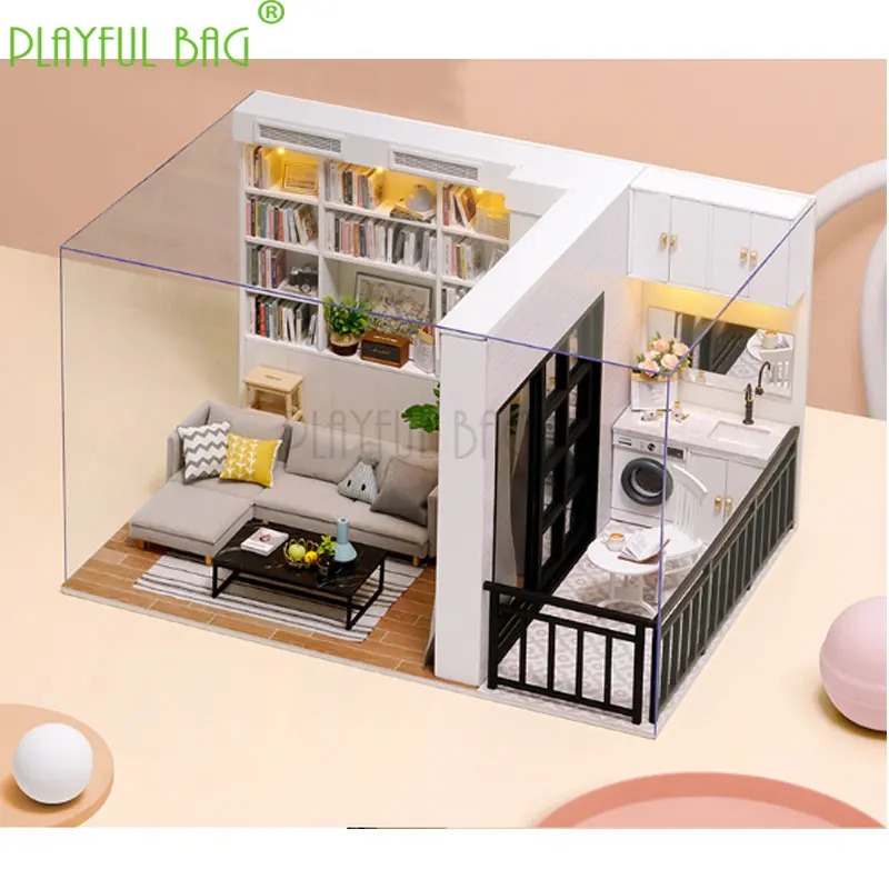 DIY lol toys smart house vitality life 1:12 Baby House version intelligence endurance splicing fast big villa gift zd20