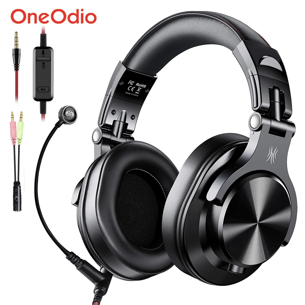 Oneodio A71M Gaming Headset Studio DJ Headphones Stereo Over Ear Wired Headphone With Boom Microphone For PC PS4 Xbox One Gamer