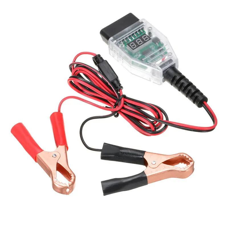 Herramienta de reemplazo de batería automotriz Universal OBD2, Ahorrador de memoria ECU, Cable de fuente de alimentación de emergencia, computadora