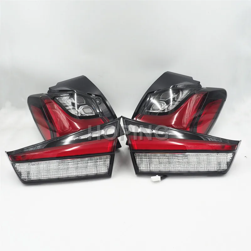 Hoping 1Set/4PCS Rear Bumper Tail Lamp For Mitsubishi ASX 2020  Rear Brake Taillight Stop Lamp