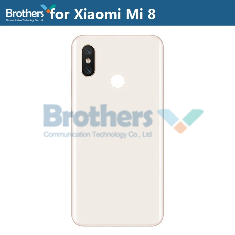 Original Battery Housing for Xiaomi Mi 8 Mi8 Battery Door without or with Camera Lens Glass Back Cover Rear Housing for M1803E1A