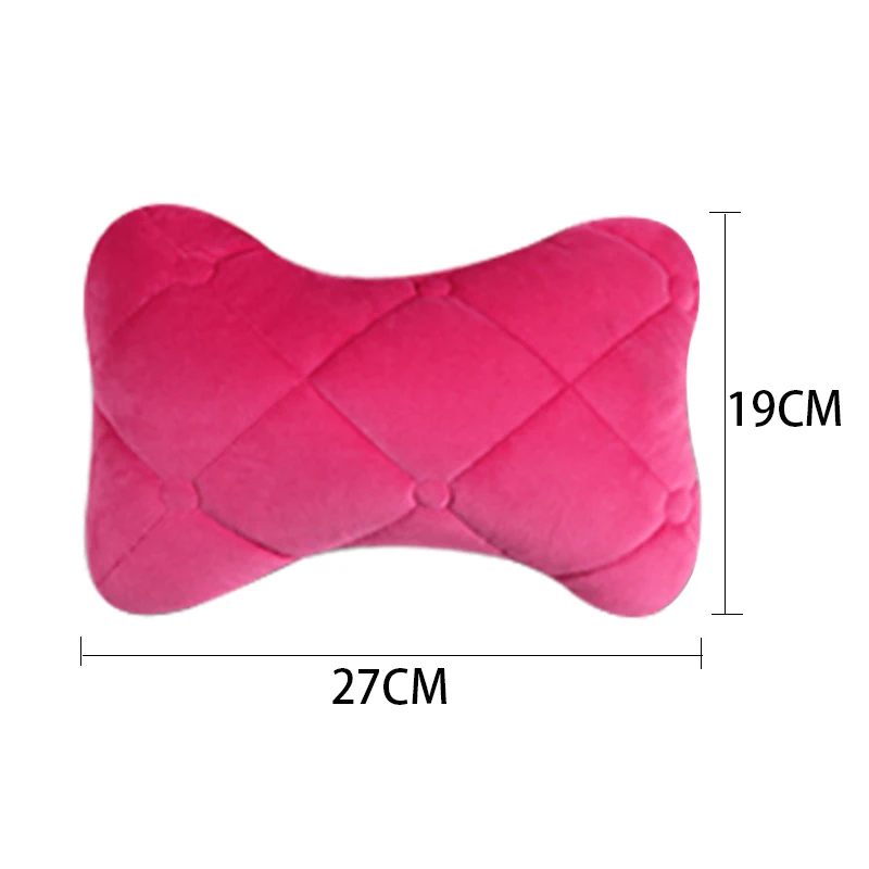 SEAMETAL Car Neck Pillow Cotton Seat Headrest Universal Car Neckrest Support Breathable Fabric Cover Relieve Soreness for Travel