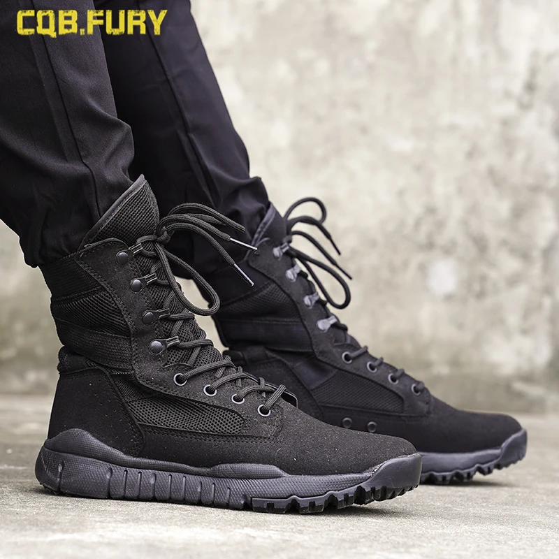 2023 Summer Mesh Breathable 07 Ultra-Light Combat Men\'s High Help Special Forces Tactical Boots