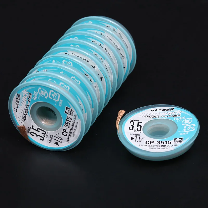 

CP1515 CP2015 CP2515 CP3515 Original Goot Wick Soldering Wick Accessory Braided Copper Wire Desoldering Wick BGA Solder Remover