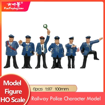 1/87 Ho Scale Model zestaw figurek urzędnicy kolejowi modelowanie krajobrazu pociąg układ kolejowy sceneria Diy miniaturowy wyświetlacz Dioramas