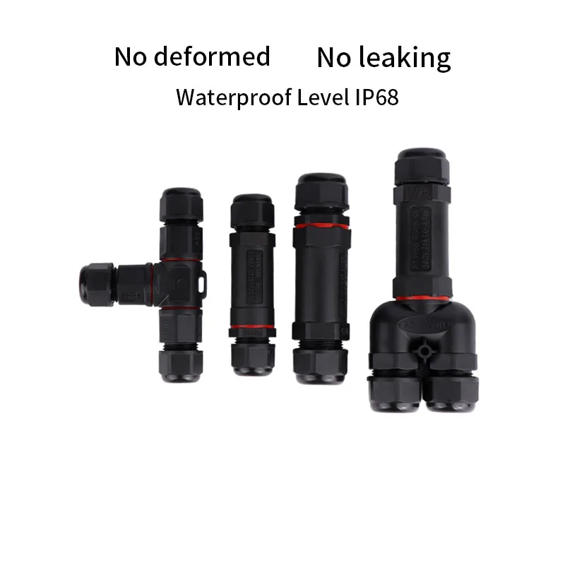 IP68 Waterproof Connector 2/3/4/5 Pin Electrical Terminal Adapter Wire Connector Screw Pin connector LEDLight Outdoor Connection