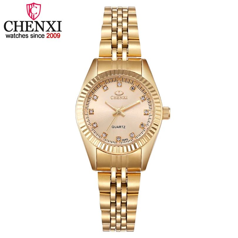 

2019 CHENXI Luxury Women Watches Ladies Fashion Quartz Watch Women Gold Watches Stainless Steel Wristwatches Casual Female Watch