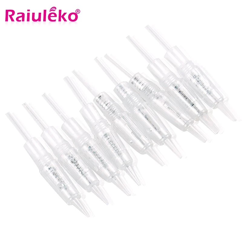 50/100pcs Disposable Sterilized Tattoo Needles Blunt Needle/R1/R2/R3/R5/R7/F3/F5/F7 Eyebrow Eyeliner Lip Cartridge Micro-needle