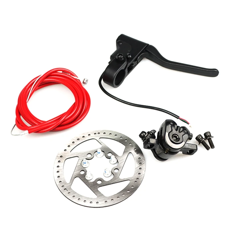 R9JA Front Back Disk Brake M365 Metal Disc Brake Device Set Brake Line Handle Electric Scooter