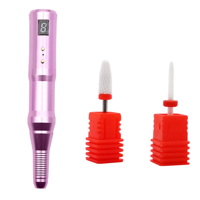 Macchina per unghie punte per trapano a ricarica diretta affilatrice per smerigliatrice testa in ceramica negozio di Manicure elettrico Frezy ponteuse Ongle