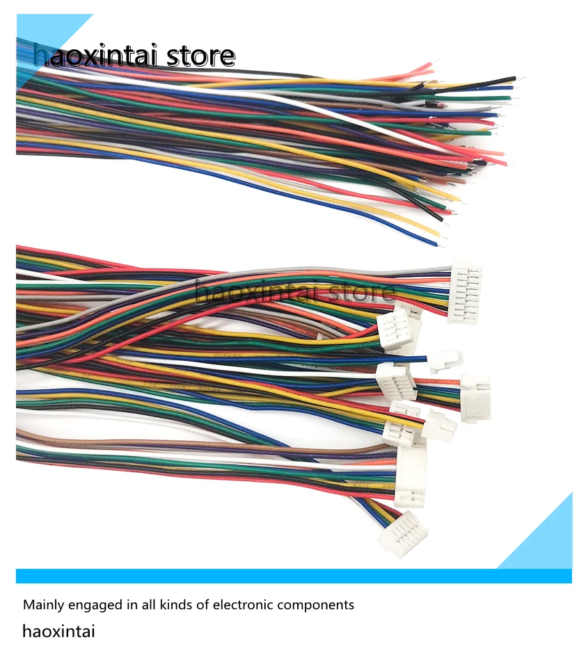 20PCS GH1.25mm double head same direction terminal wire with lock electronic wire 15cm 2P3P4P6P7P8P9P10P12P