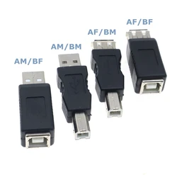 Best Price USB 2.0 Type A Female To Type B Male Printer Scanner Adapter Converter Connector Nickle-Plated Adapter Electronics