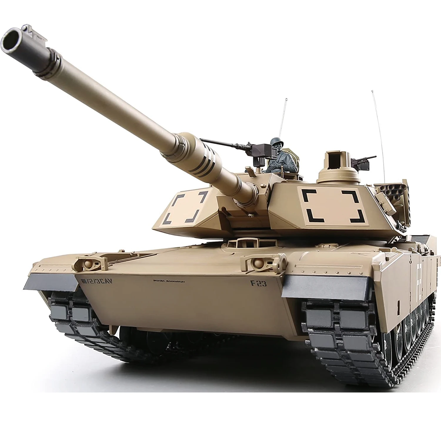 1:16 USA M1A2 Abrams RC Main Battle Tank Army Hobby Military Vehicles Toys HengLong 3918 Edition V7