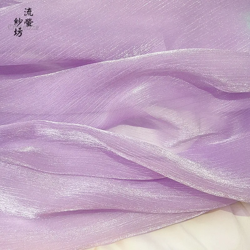 100X150CM Soft Pink Black Glitter Organza Tulle Gauze Mesh Fabric For Wedding Decoration Dress Clothing Skirt Fabric DIY Crafts