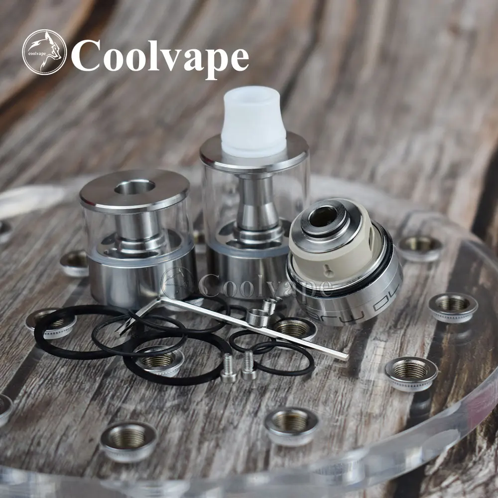 Coolvape Dvarw DL FL RTA Atomizer 6.0ml pojedyncza cewka budynek 24mm zbiornik do odbudowy przepływ powietrza wlot regulowany 316ss zbiornik rta