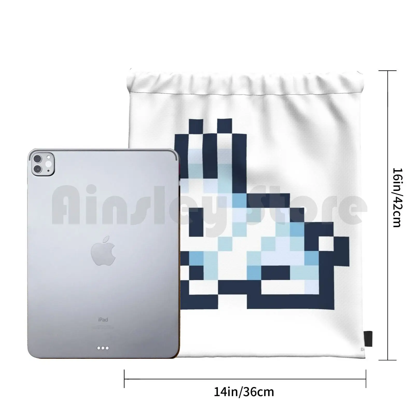 Terraria Rabbit Backpack Drawstring Bags Gym Bag Waterproof Pixel Terraria Rabbit Game