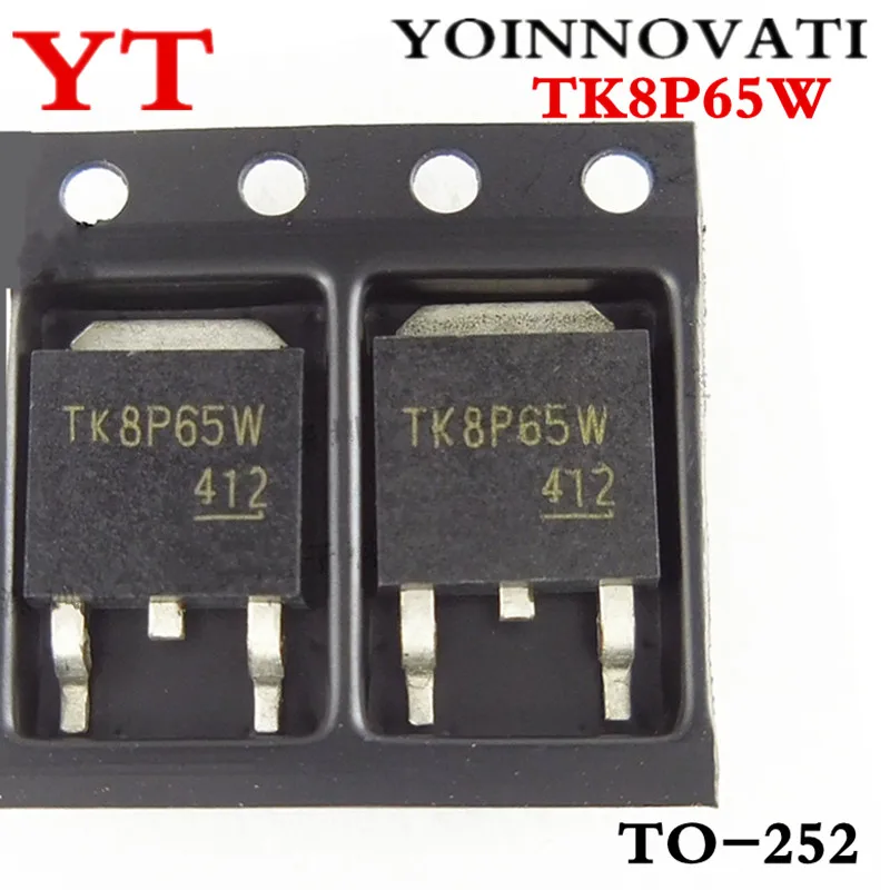 50pcs/lot TK8P65W TK8P65 8P65 8A 650V TO-252 IC Best quality