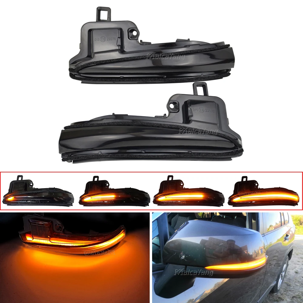 For Toyota Alphard Vellfire RAV4 XA50 2019-2020 Highlander 2020 LED Dynamic Turn Signal Light Sequential Side Mirror Indicator