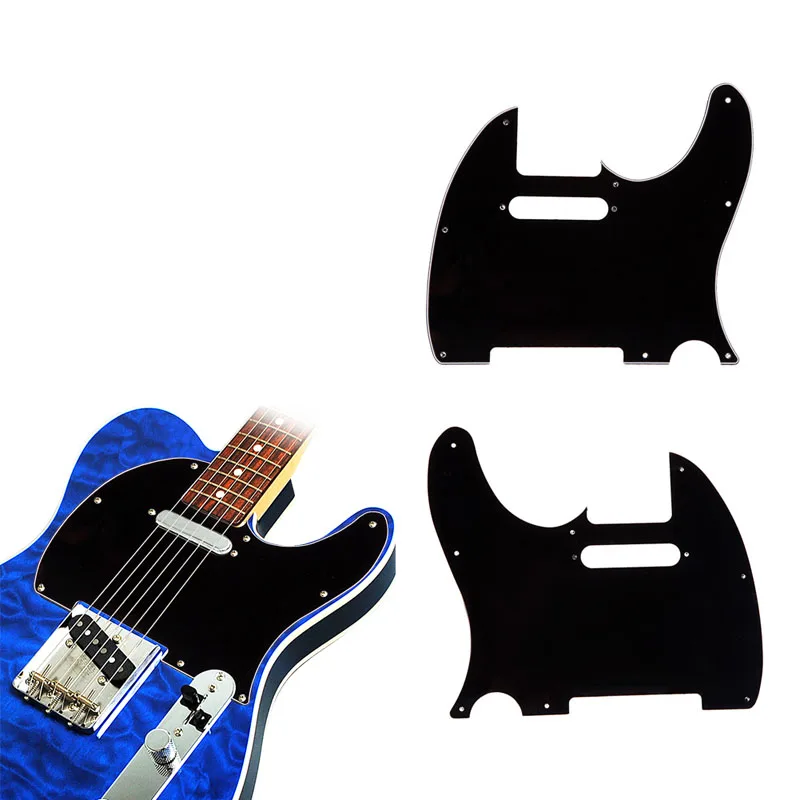 3 Ply Tele Stijl Elektrische Gitaar Pick Guard Scratch Plaat Fit Telecaster Zwart Hoge Kwaliteit Gitaar Slagplaat