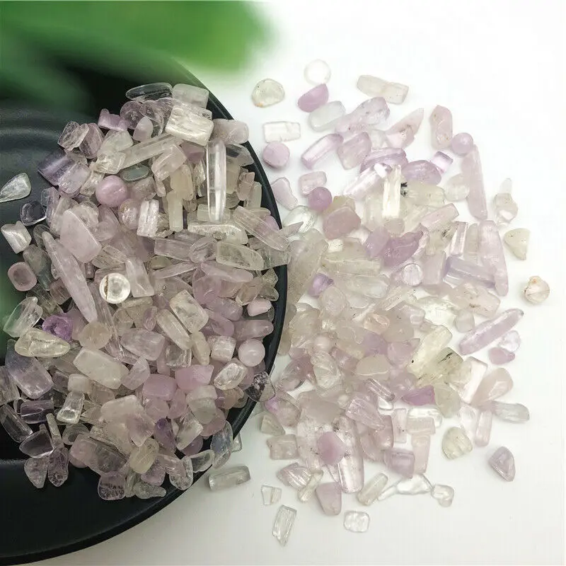 50g 5-7mm Natural Tumbled Spodumene Quartz Crystal Bulk Stone Reiki Healing Decoration Natural Stones and Minerals