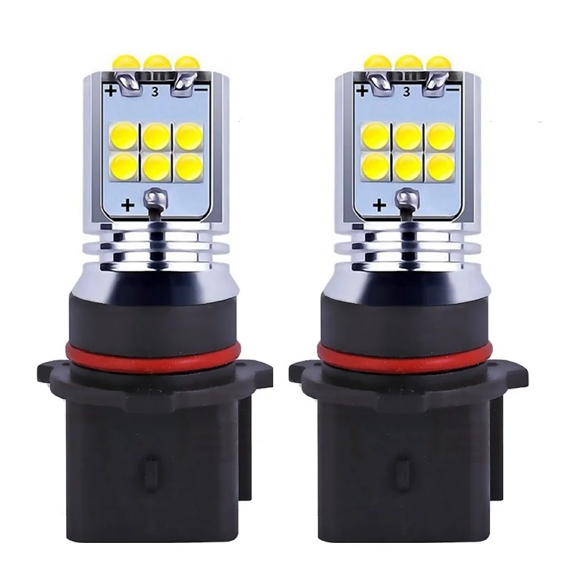 

2pcs P13W Super Bright LED Auto Front Fog Lamp Car Daytime Running Light DRL Driving Bulb For MAZDA CX-5 PEUGEOT 508 Bulbs