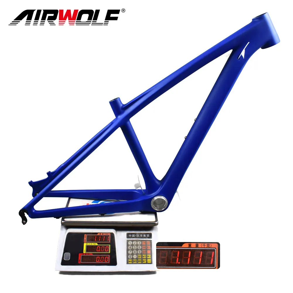 AIRWOLF-Carbon Mountain Bicycle Frame for Kids, T800 Toray, MTB Frameset, Quick Release, 26 in, 14 in, 135*9mm