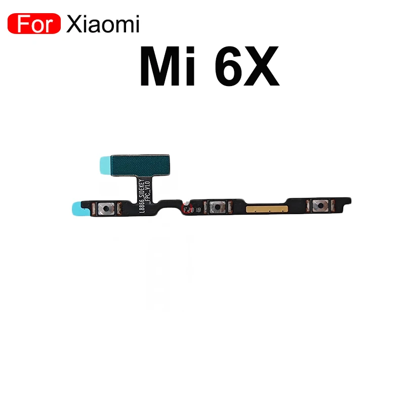 1Pcs Power On Off Volume Up/Down Buttons Flex Cable For Xiaomi Mi 9 8 SE 8se 6 6X 5X 4 Mix 3 2 Mix3 Max2 A2 mi6 mi8 Repair Parts