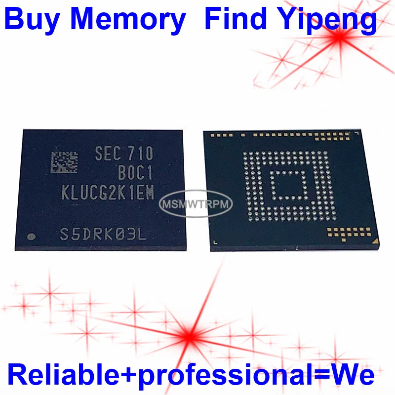 KLUCG2K1EM-B0C1 153FBGA UFS2.1 2.1 64GB Mobilephone Memory New original and Second-hand Soldered Balls Tested OK