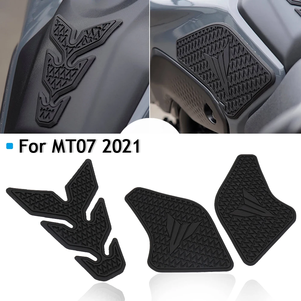 NEUE Motorrad Für Yamaha MT07 MT-07 MT 07 Anti-Scratch Seite Kraftstoff Tank Pad Kraftstoff Tank Knie Grip pad Seite Wasserdichte Aufkleber 2021