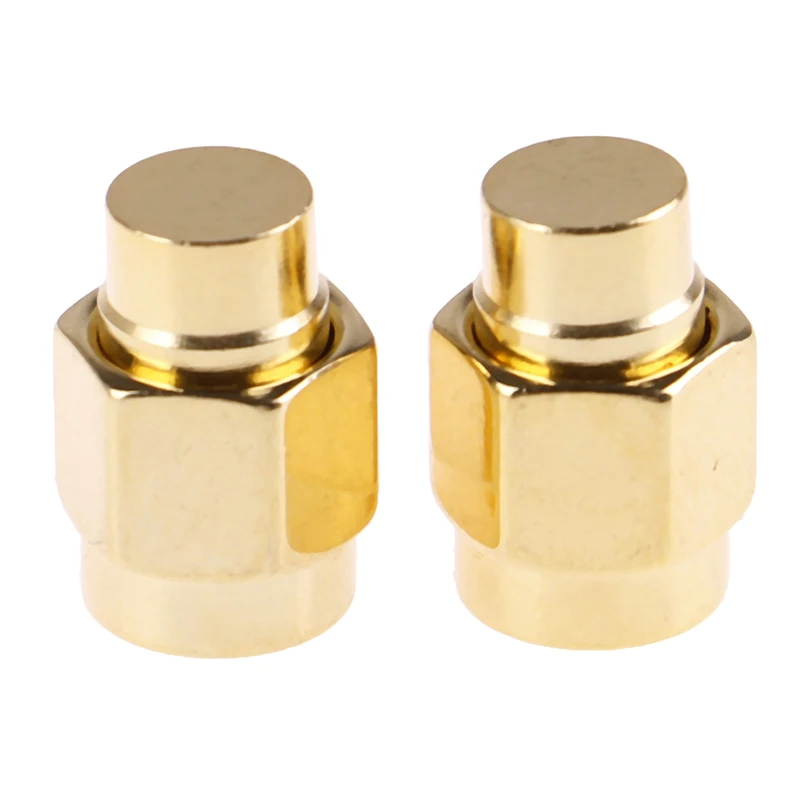 2pcs/lot 2W 6GHz 50 ohm SMA Male RF Coaxial Termination Dummy Load Gold Plated Cap Connectors Accessories