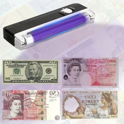 2 in1 Handheld UV Led Light Torch Lamp Counterfeit Currency Money Detector Fake Banknotes Passports Security Checker