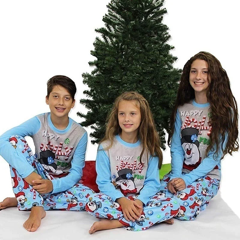 Kupokasi Family Matching Christmas Pajamas PJs Sets Xmas Sleepwear Nightwear Clothing Casual Santa Clothes Set for Kids Adult