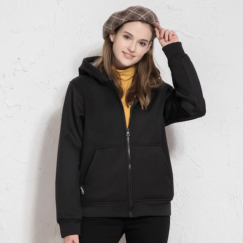 

MRMT 2024 Brand New Women's Outdoor Soft Shell Jacket Women's Windproof Waterproof Velvet Thick Warm Jacket Hooded Sweater