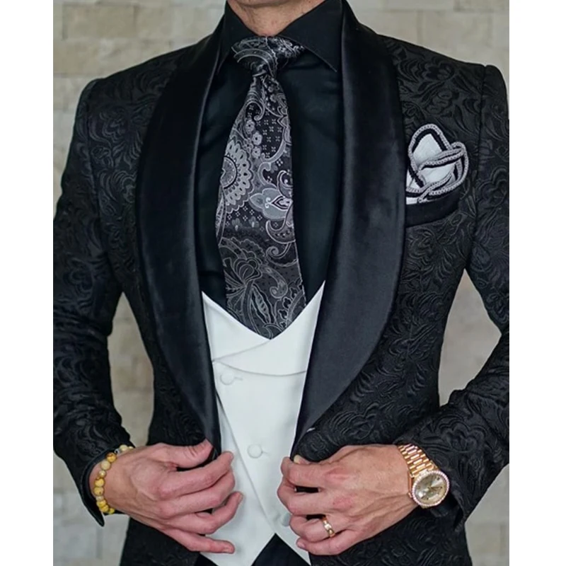 2022 Different Colors One Button  Shawl Lapel Groomsmen Best Man Suits Mens Wedding Suits Three Pieces Suits