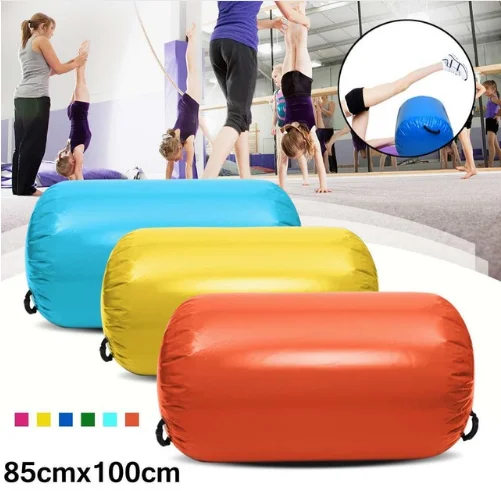 

Cheap price 85x100cm Airtrack Inflatable Gymnastics Air Mat Home Gymnastics Exercise Inverted Backflip Round Column Tumbling Mat