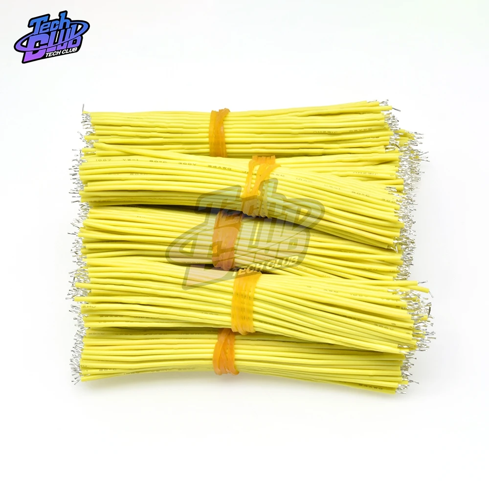 24AWG 100PCs/lot 10cm Double Tinned Wire UL1007 Solder Wire 6 Colors Jumper Wire Cable Tin Conductor Wires PCB Solder Cable