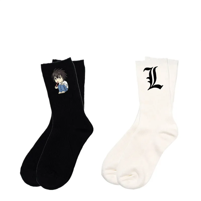 

New Sockings Anime Death Note Cosplay Superhero Personality Trend Ship Socks Cartoon Men Women Socks Gift Deathnote Prop