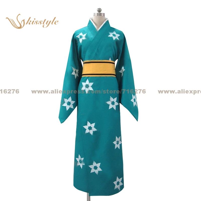 

Kisstyle Fashion Bakemonogatari Monstory Monogatari Araragi Tsukihi Kimono Uniform Clothing Cosplay Costume,Customized Accepted