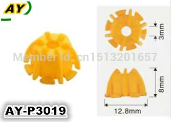 Free shipping!500pieces/set ASNU036  fuel injector repairing kit of  plastic parts insulation cap  (AY-P3019,12.8*3*8mm)