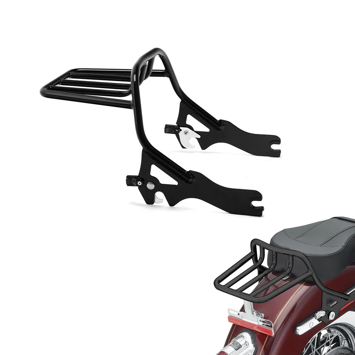 Motorcycle 2 Up Luggage Rack For Harley Softail Fat Bob 114 2018-2022 2020 2019 FXFB FXFBS