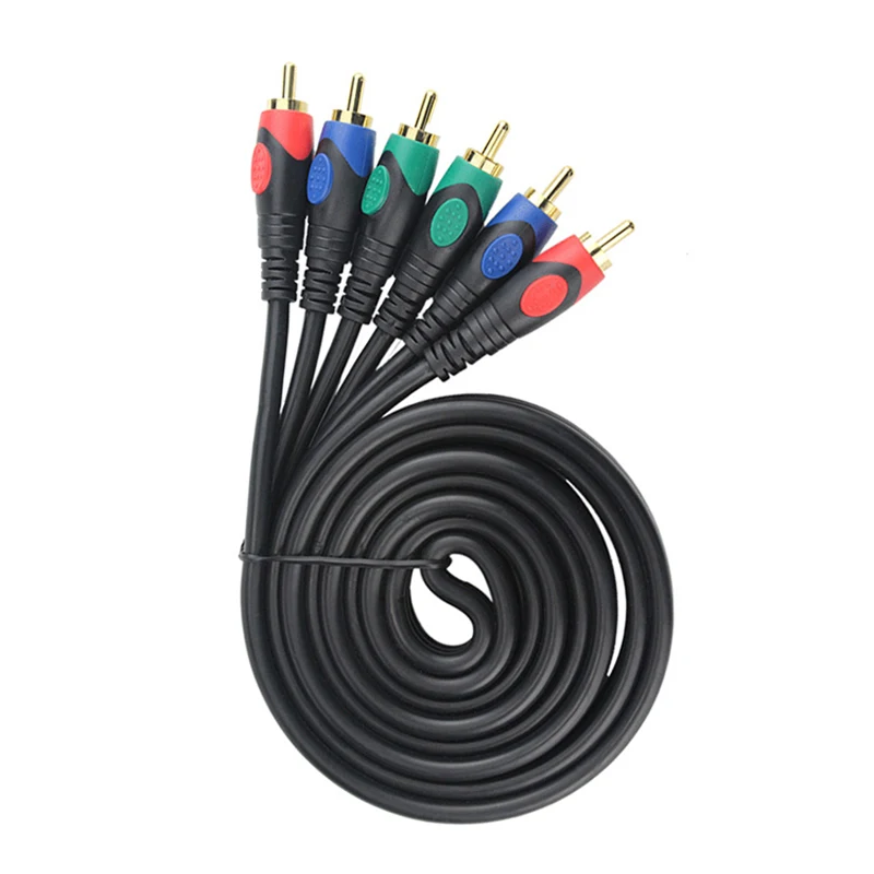 Ypbpr cable for blue ray dvd cable res green blue male to male video cable RGB for TV cable pure copper double shield