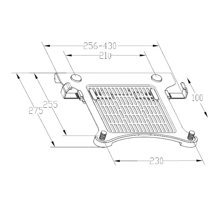 Loctek NSC105 Soporte Portátil Ajustable 10,1"-17,3" para Notebook - imagen 4