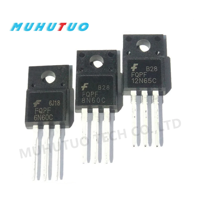 10PCS FQPF4N60C 5N60C 6N60C 7N60C 8N60C 10N60C 12N60C 20N60C TO-220F directly plasticized mosFET