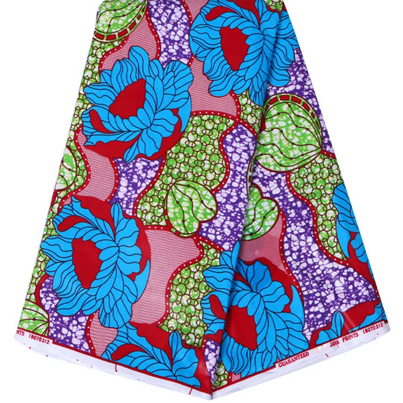 

diy wax fabrics Best ghana wax african wax fabric ankara print fabric wedding wax african fabric Blue Red Green flowers waxs