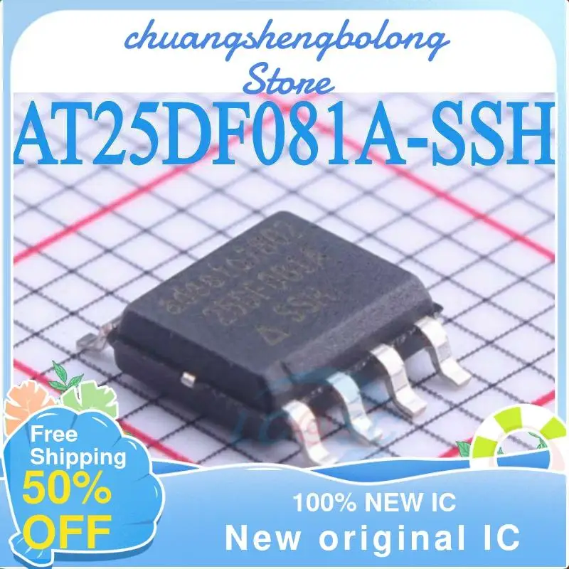 

10 шт AT25DF081A-SSH-T AT25DF081A 25DF081A SOP8 новый оригинальный IC