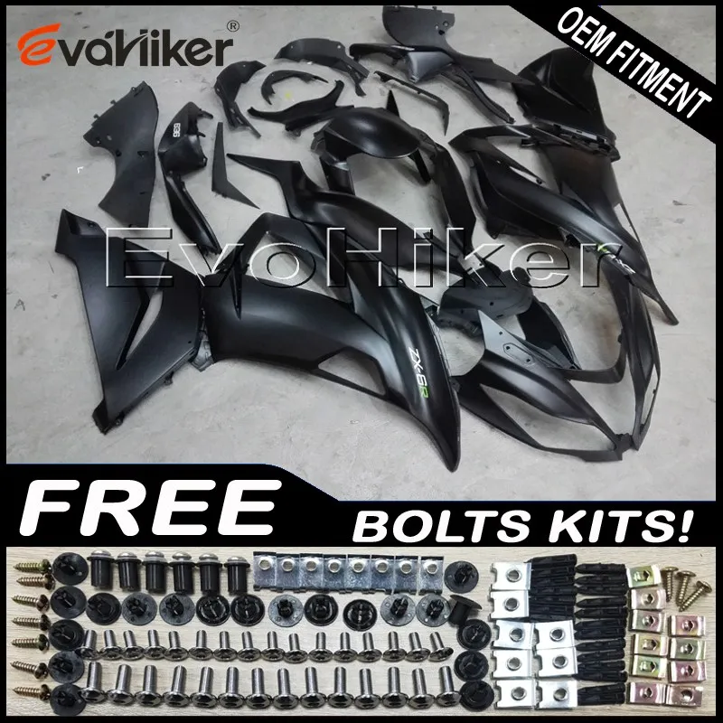 

motorcycle panels for ZX6R 2013 2014 2015 black ZX 6R 13 14 15 ABS plastic motor Fairings kit Injection mold