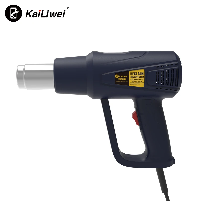 Display LCD pistola termica per la regolazione della temperatura 2000w strumento per pistola ad aria calda riscaldatore elettrico portatile dissaldatura PCB Shrink Wrapping