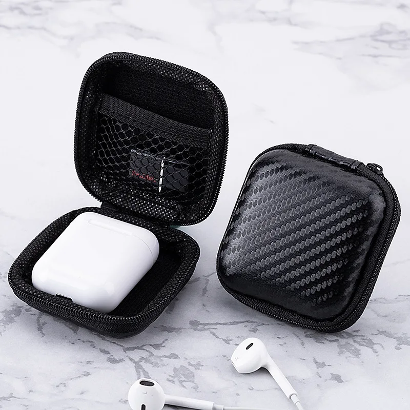 Eva Bag Earphone Storage Holder Bluetooth Small Earphone for Airpods Protective Box Data USB Cable Packaging TF Cards Case